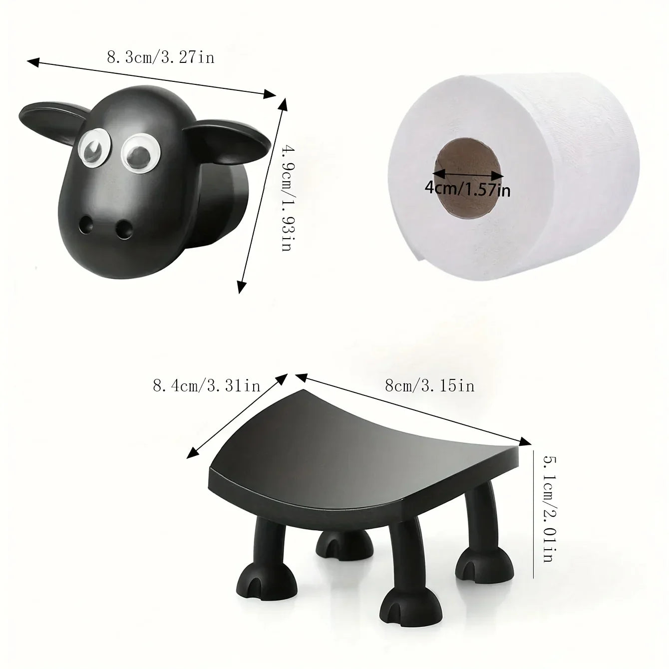 Schattige Schaap Toiletrolhouder